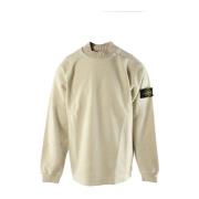 Beige Katoenmix Heren Trui Stone Island , Beige , Heren