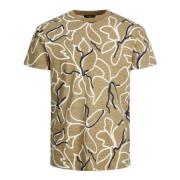Bloemenprint Zomer T-Shirt Jack & Jones , Multicolor , Heren