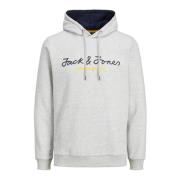 Comfortabele hoodie met verstelbare capuchon Jack & Jones , Gray , Her...