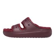 Gezellig Pluizige Band Klomp Sandaal Crocs , Red , Heren