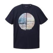 T-Shirts Tom Tailor , Blue , Heren