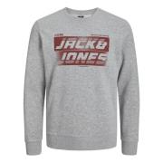 Sporty Night Pullover Sweatshirt Jack & Jones , Gray , Heren