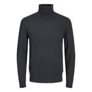 Rollneck Pullover Sweater Jack & Jones , Gray , Heren