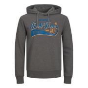 Logo Hoodie Sweatshirt Essential Jack & Jones , Gray , Heren
