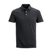 Casual Polo Shirt met V-hals Jack & Jones , Gray , Heren