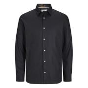 Nordic Flores Overhemd met Lange Mouwen Jack & Jones , Black , Heren