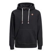 Tom Hoodie Sweatshirt met Kangoeroezak Jack & Jones , Black , Heren