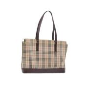 Pre-owned Nylon totes Burberry Vintage , Beige , Dames