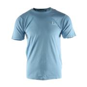 Blauw Gekamd Katoenen T-shirt C.p. Company , Blue , Heren