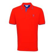 Mode Polo Shirt met Logo Borduurwerk U.s. Polo Assn. , Red , Heren