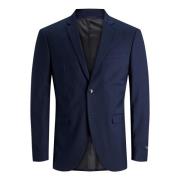 Moderne Slim-Fit Blazer met Elegant Design Jack & Jones , Blue , Heren