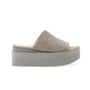 Grijze Suède Sleehak Sandalen Paloma Barceló , Gray , Dames