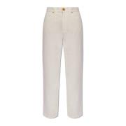Straight jeans Balmain , White , Dames