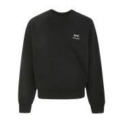 Zwarte Sweatshirt AM Stijl 001 Ami Paris , Black , Heren
