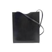 Pre-owned Leather shoulder-bags Hermès Vintage , Black , Dames