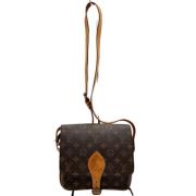 Pre-owned Canvas shoulder-bags Louis Vuitton Vintage , Brown , Dames