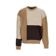 Lucas Patchwork Sweater Zwart Dickies , Multicolor , Heren