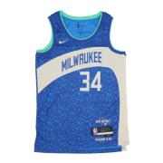 Giannis Antetokounmpo NBA City Edition Shirt Nike , Blue , Heren