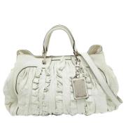 Pre-owned Leather handbags Dolce & Gabbana Pre-owned , White , Dames