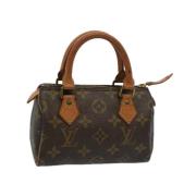 Pre-owned Canvas handbags Louis Vuitton Vintage , Brown , Dames