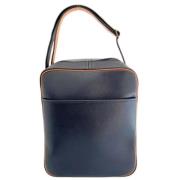 Pre-owned Leather shoulder-bags Hermès Vintage , Black , Dames