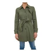 Belted Coats Marella , Green , Dames