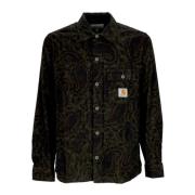 Paisley Print Lange Mouwen Charter Shirt Carhartt Wip , Black , Heren