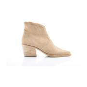 Taupe Suede City-Western Enkellaars Paul Green , Beige , Dames