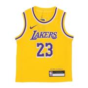 LeBron James NBA Association Edition Shirt Nike , Yellow , Heren