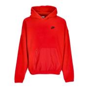 Rood/Zwart Fleece Polar Hoodie Nike , Red , Heren