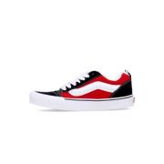 Rood/Wit Lage Skool Sneaker Vans , Multicolor , Heren