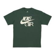 Air Graphic Tee Sportkleding Streetwear Nike , Green , Heren