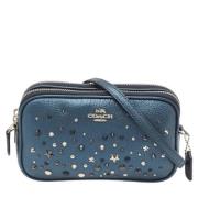 Pre-owned Leather crossbody-bags Coach Pre-owned , Blue , Dames