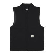 Canvas Vest Streetwear Zwart CAT , Black , Heren