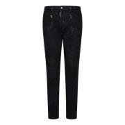 Slim-fit Jeans Dsquared2 , Black , Heren