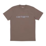 Streetwear Tee Barista/Mirror T-Shirt Carhartt Wip , Brown , Heren