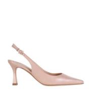 Nude Leren Slingback Roberto Festa , Pink , Dames