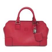 Pre-owned Leather handbags Loewe Pre-owned , Pink , Dames