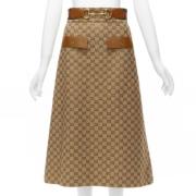 Tweedehands Stoffen Broeken-Shorts-Rokken Gucci Vintage , Brown , Dame...
