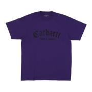Zwarte Onyx Tee Streetwear T-shirt Carhartt Wip , Purple , Heren
