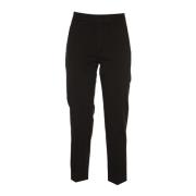 Cropped Trousers Dondup , Black , Dames