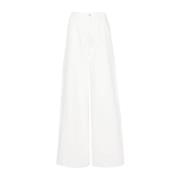 Wide Jeans Emporio Armani , White , Dames