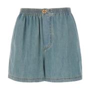 Denim Shorts Moschino , Blue , Dames