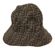 Pre-owned Cotton hats Fendi Vintage , Brown , Dames