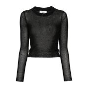 Round-neck Knitwear Ami Paris , Black , Dames