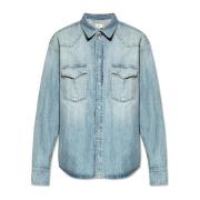 Denim shirt Bally , Blue , Heren