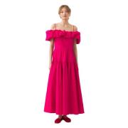 Off-shoulder maxi jurk Pop Antik Batik , Pink , Dames