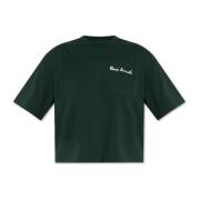 T-shirt met logo Lacoste , Green , Dames