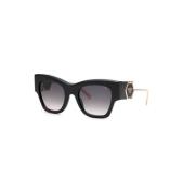 Zwarte Rook Gradient Zonnebril Philipp Plein , Black , Dames