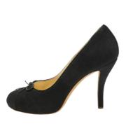 Pre-owned Fabric heels Chanel Vintage , Black , Dames